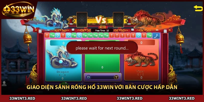Rồng Hổ 33WIN - Bí Quyết Thắng Cược Siêu Đơn Giản 1 Giao diện sảnh Rồng Hổ 33WIN với bàn cược hấp dẫn